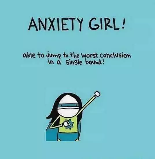 Funny Anxiety Girl