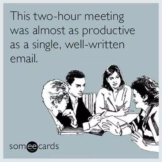 Funny Meeting Email