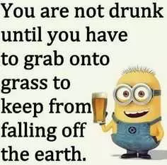 Minion Drunk Grass