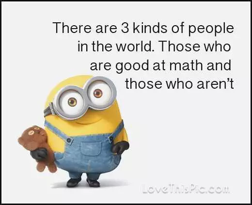 Minion Good At Math