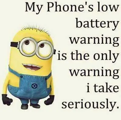 Minion Low Battery