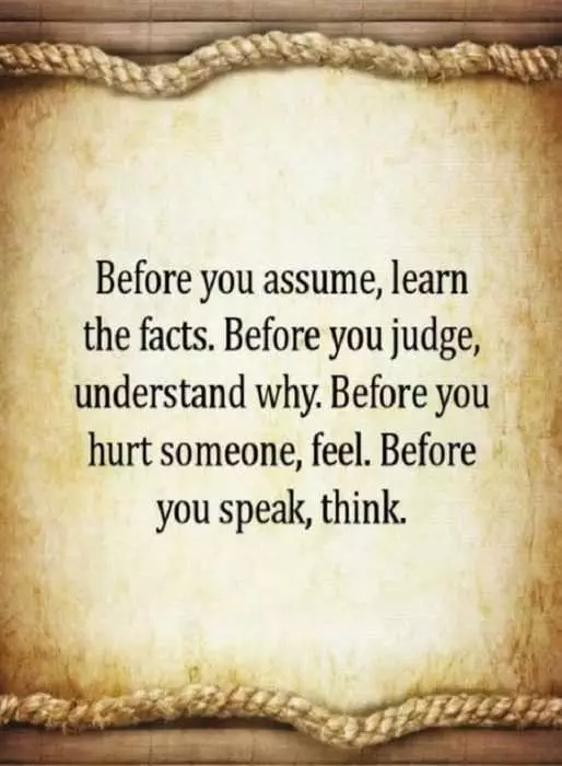 Quote Before You Assume