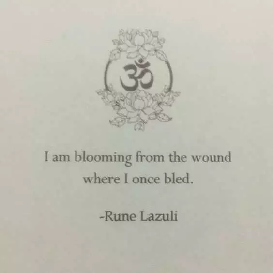 Quote Blooming Wound