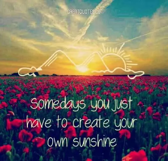 Quote Sometimes Sunshine