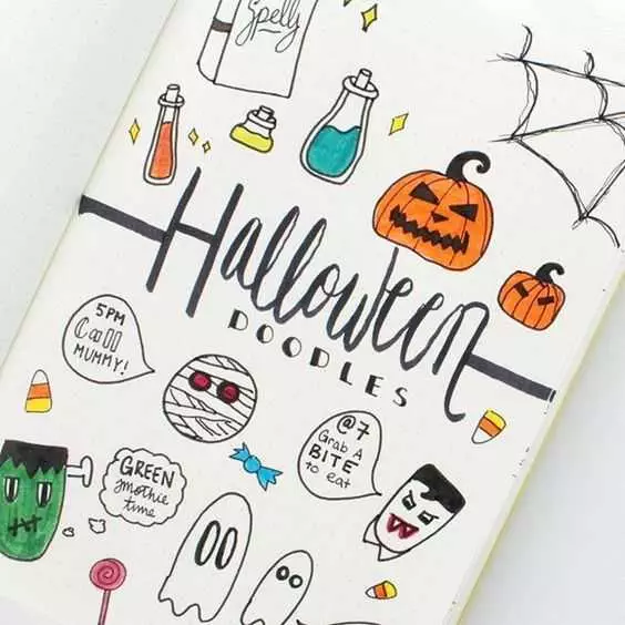 October Bullet Journal Themes