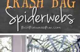 Diy Trashbag Spiderwebs
