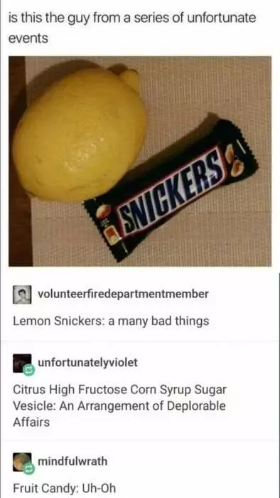Funny Lemony Snickers