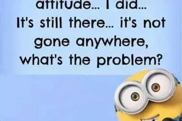 Minion Attitude Gone