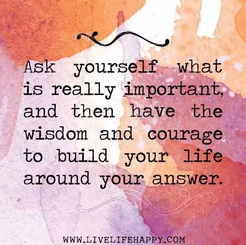 Quote Ask Yourself Important