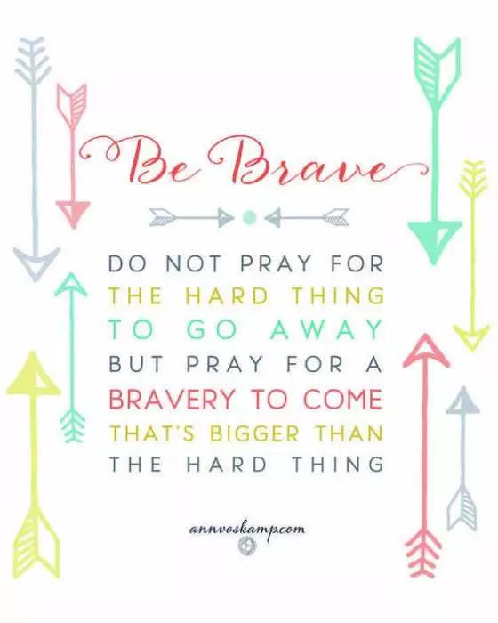 Quote Brave Pray
