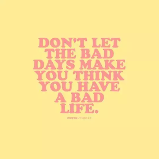 Quote Dont Let The Bad Days