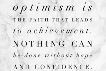 Quote Optimism Faith