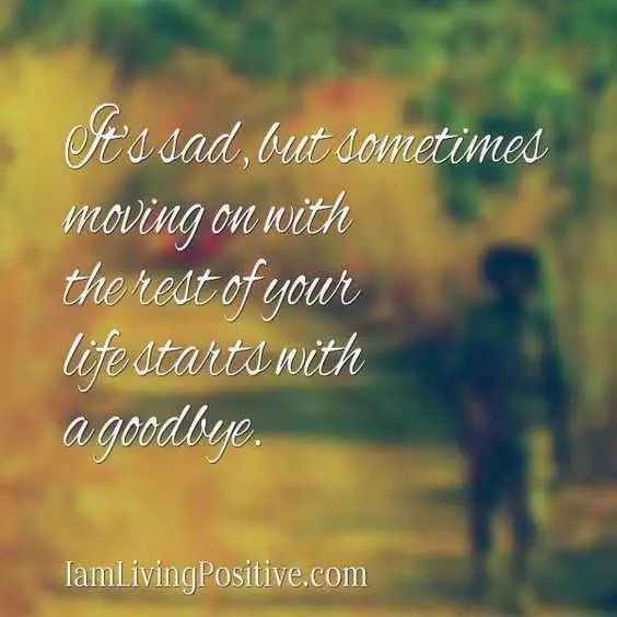 Quote Sometimes Goodbye