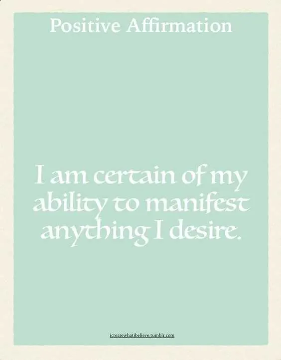 Affirm I Certain Of Ability