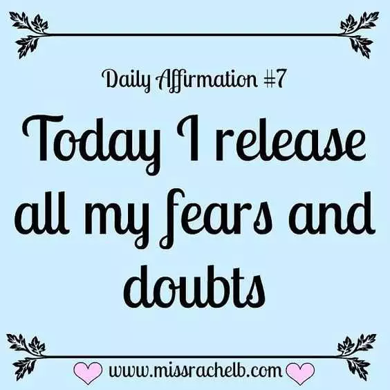 Affirm Release All My Fears
