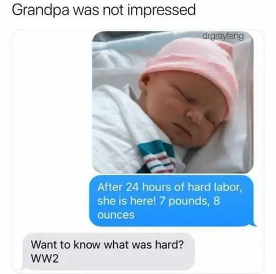 Funny Grandpa Nt Impressed