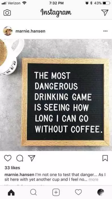 Funny Instagram Letter Board Messages  Coffee Love