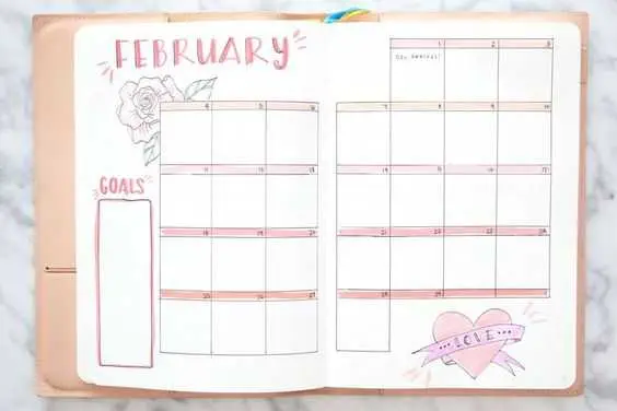 20 February Bujo Ideas With Florals And More