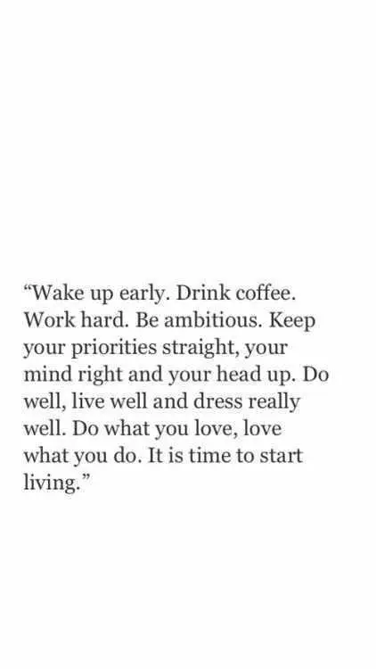 Quote Wake Up Early