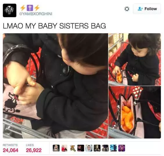 Funny Baby Sisters Bag
