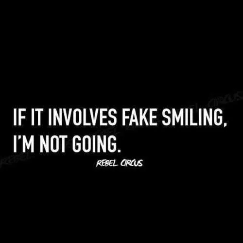 Funny Fake Smiling