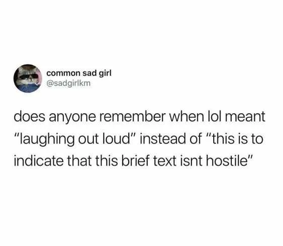 Funny Text Isnt Hostile