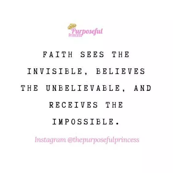 Quote Faith Sees