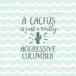 Funny Aggressive Cucumber