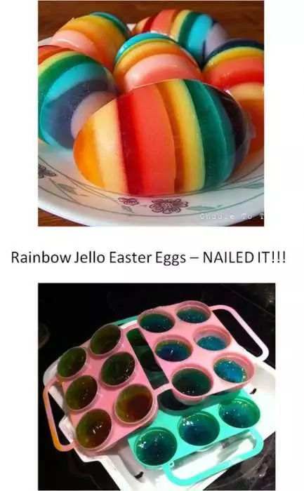 Funny Rainbow Jelly Eggs