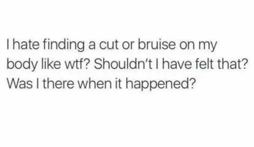 Quote Bruise Cut
