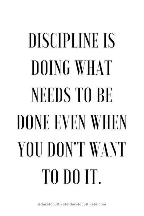 Quote Discipline Doing