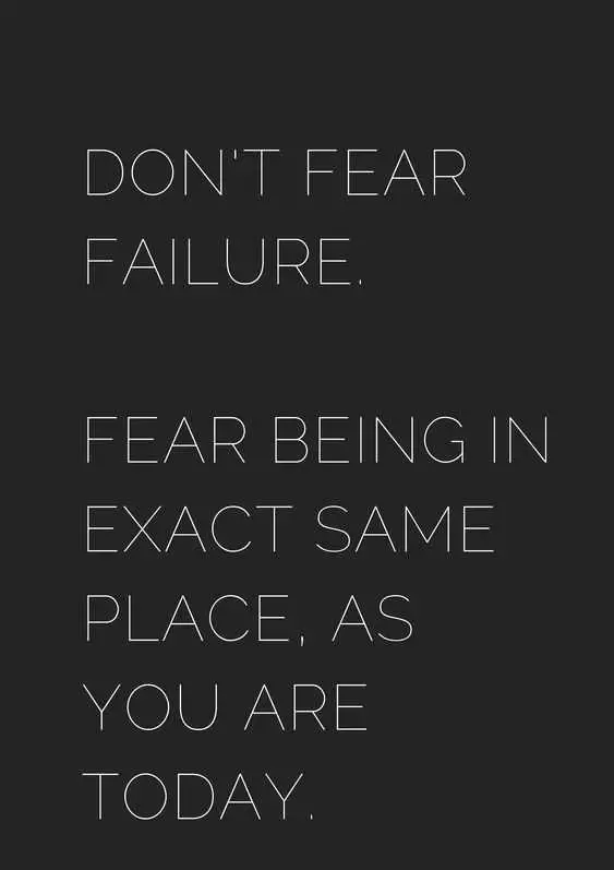 Quote Dont Fear Failure
