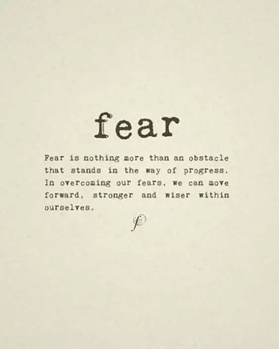 Quote Fear Is Nothing