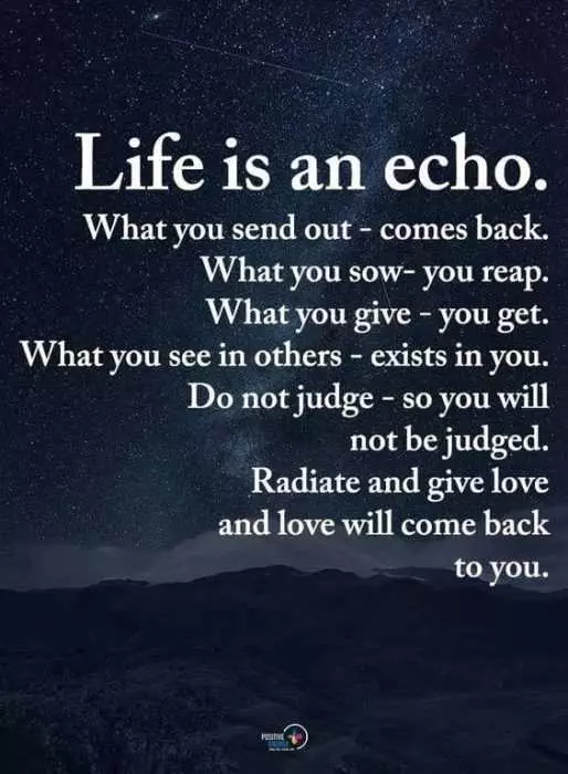 Quote Life Is An Echo