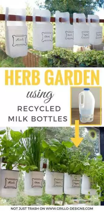 Diy Herb Milk Garden