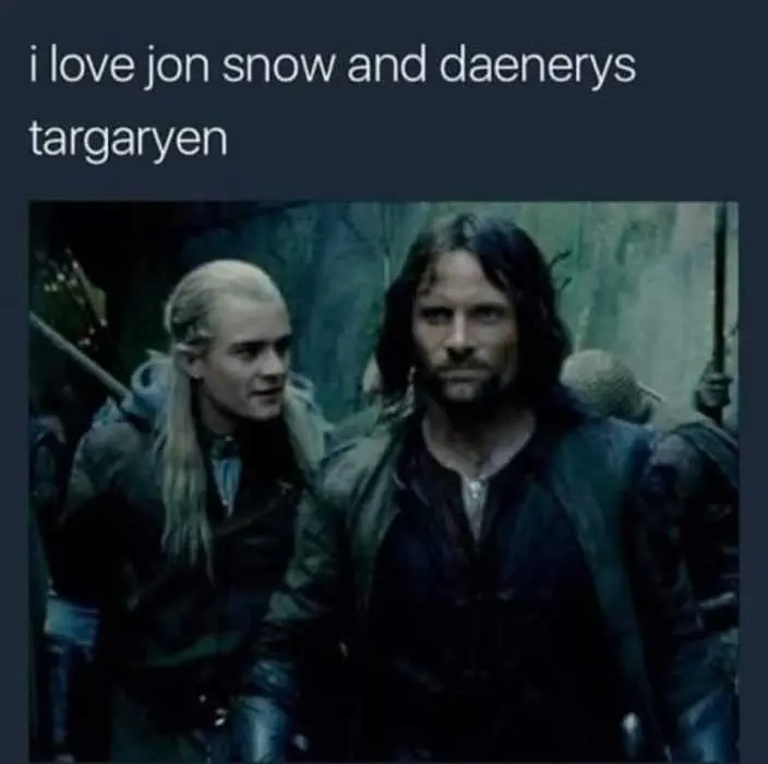 Funny Jon Snow Lotr
