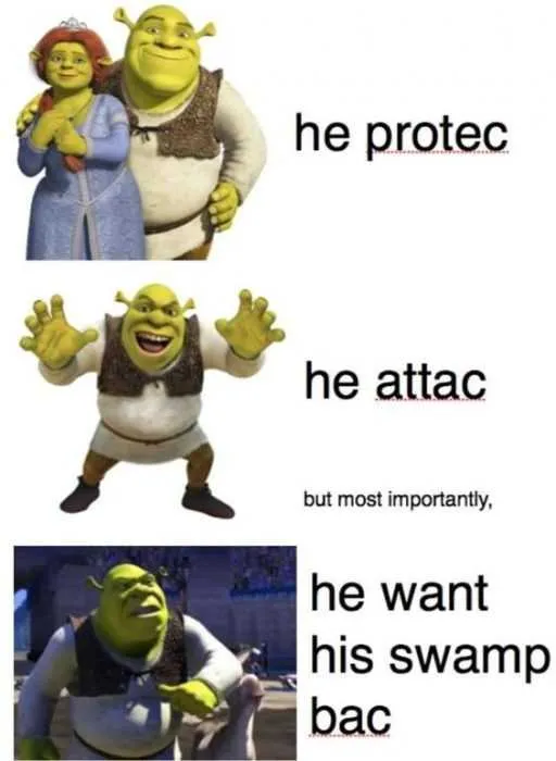 Funny Shrek Attack