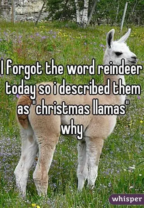 Funny Christmas Llama