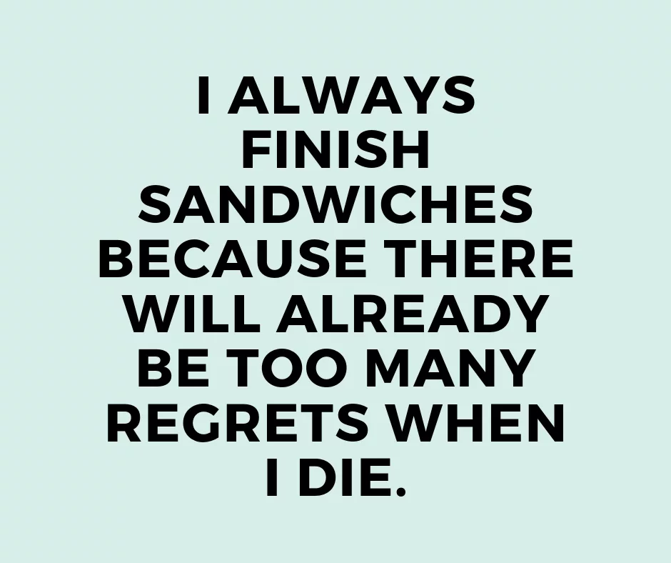 Funny Finish Sandwiches