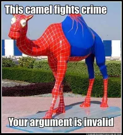 Funny Spiderman Camel