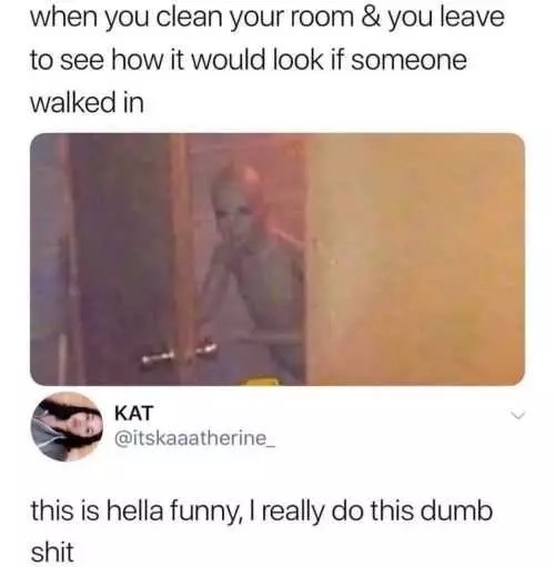 Meme Cleaned Room