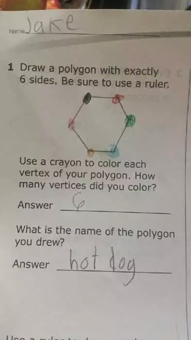 Funny Crayon Polygon
