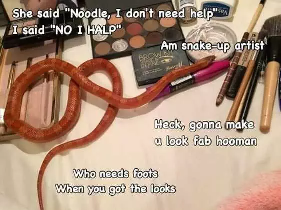 Funny Noodle Makeup