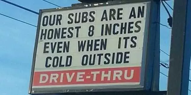 Funny Sign 8 Inches