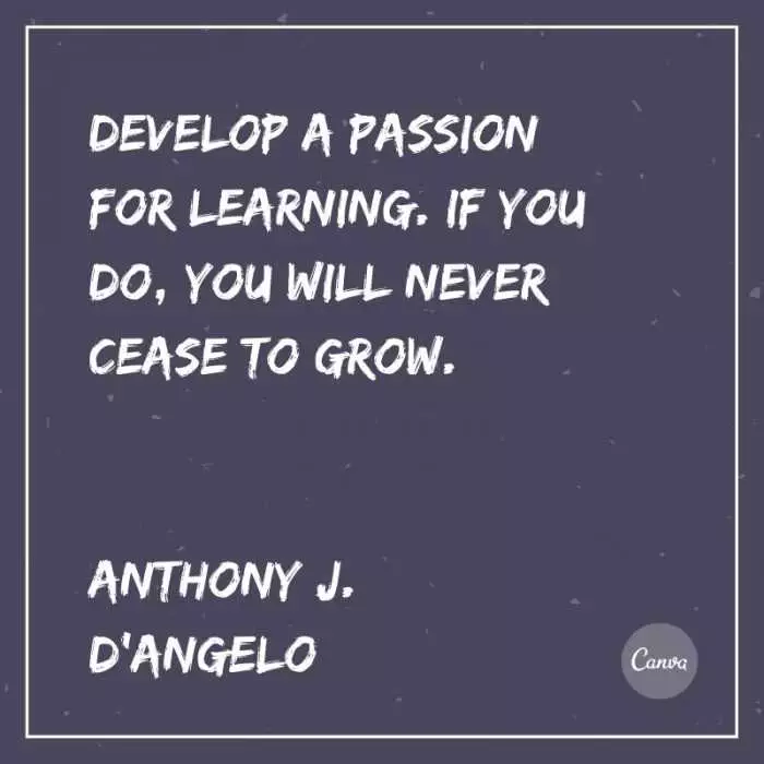 Quote Develop Passion