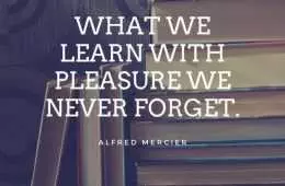 Quote Learn With Pleasure