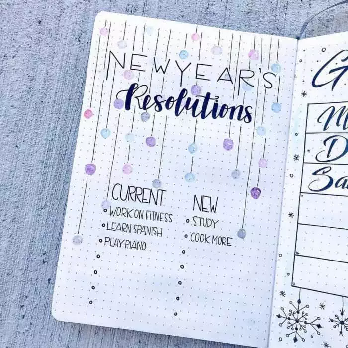 Bujo New Years Res