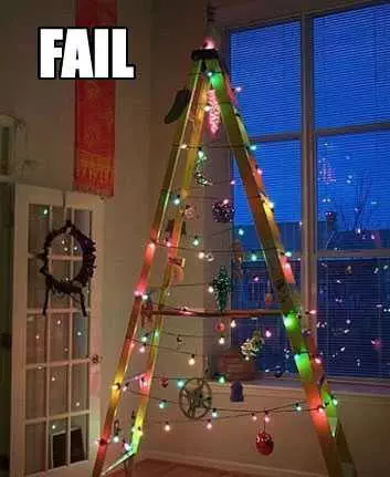 Fail Christmas Ladder