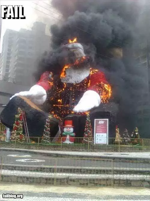 Funny Christmas Opn Fire
