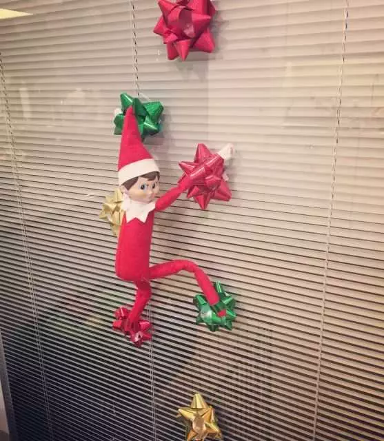 Clever Elf On The Shelf Ideas  Climbing Bows